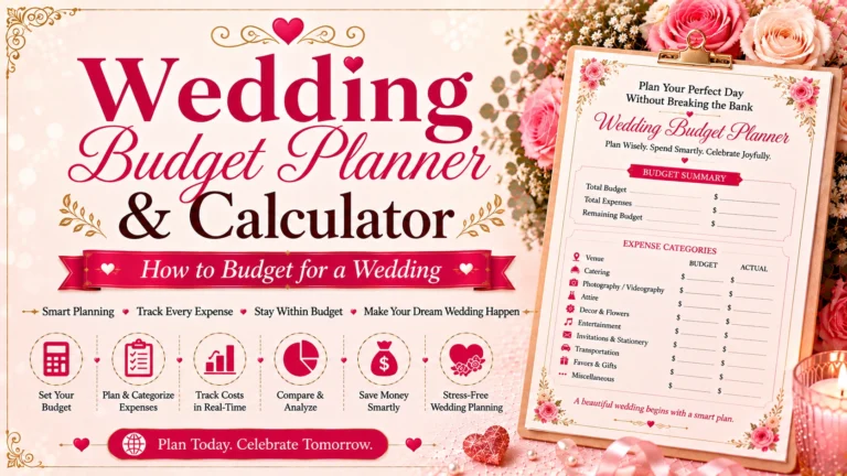 Wedding Budget Planner & Calculator - How to Budget for a Wedding