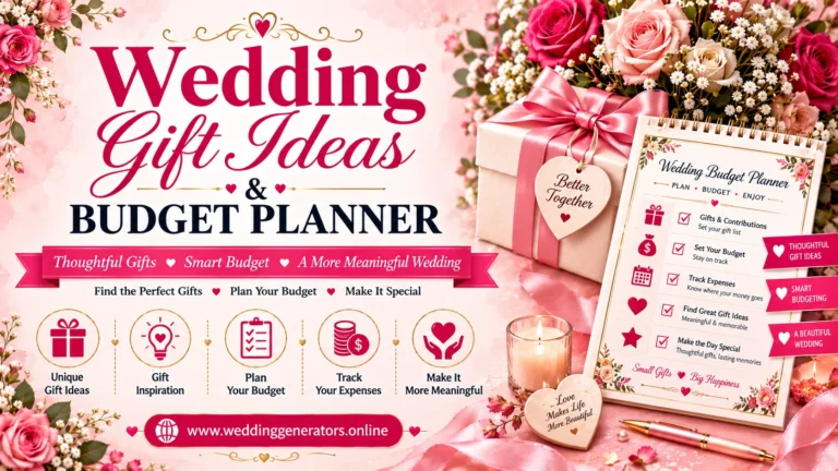 Wedding Gift Ideas & Budget Planner