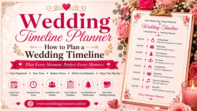 Wedding Timeline Planner How to Plan a Wedding Timeline